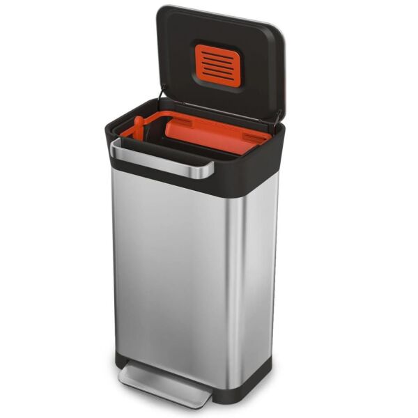 Joseph Joseph 30030 Titan 30 Litre Kompaktörlü Paslanmaz Çelik Çöp Kovası