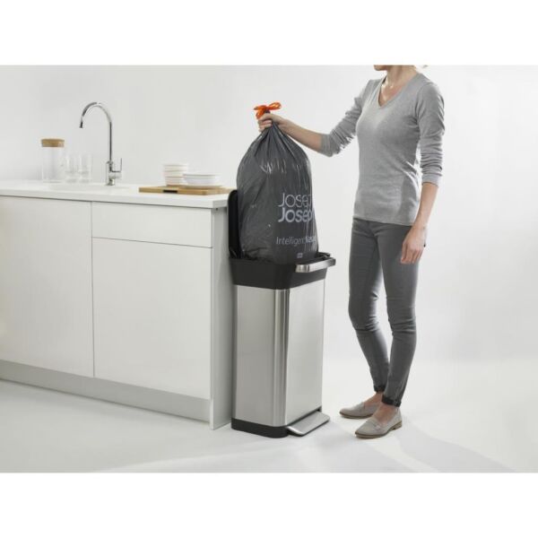 Joseph Joseph 30030 Titan 30 Litre Kompaktörlü Paslanmaz Çelik Çöp Kovası