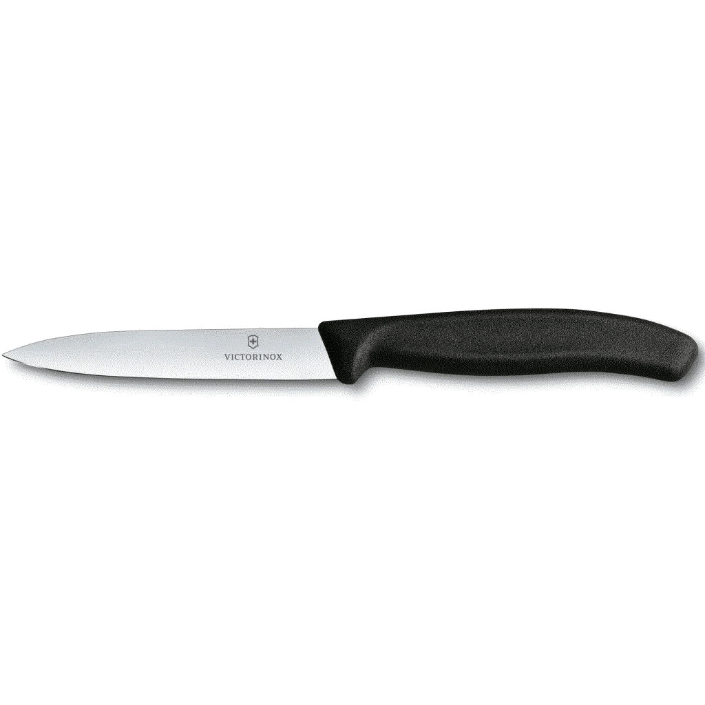 Victorinox 6.7703 SwissClassic 10cm Soyma Bıçağı - Siyah