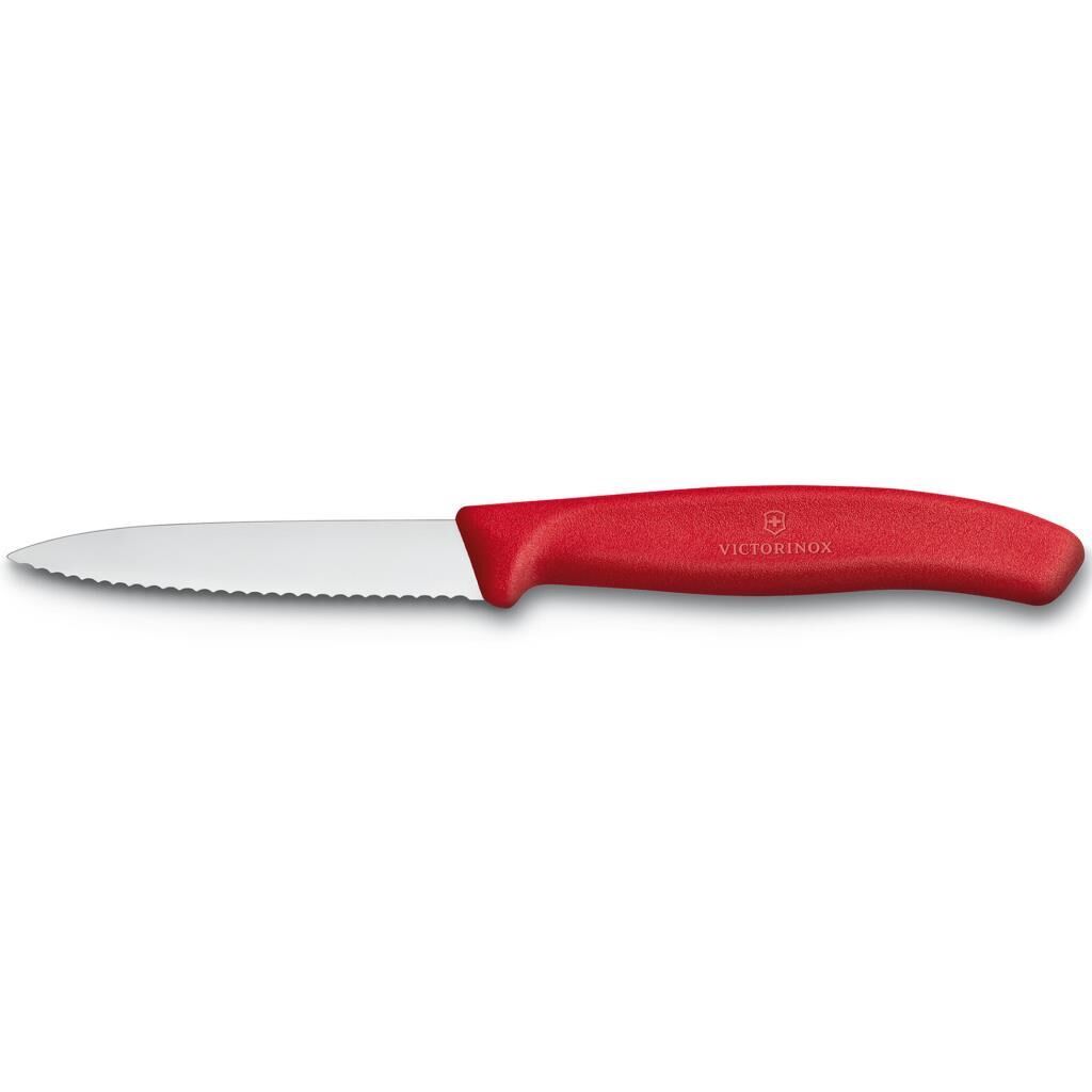 Victorinox 6.7631 SwissClassic 8cm Tırtıklı Soyma Bıçağı - Kırmızı