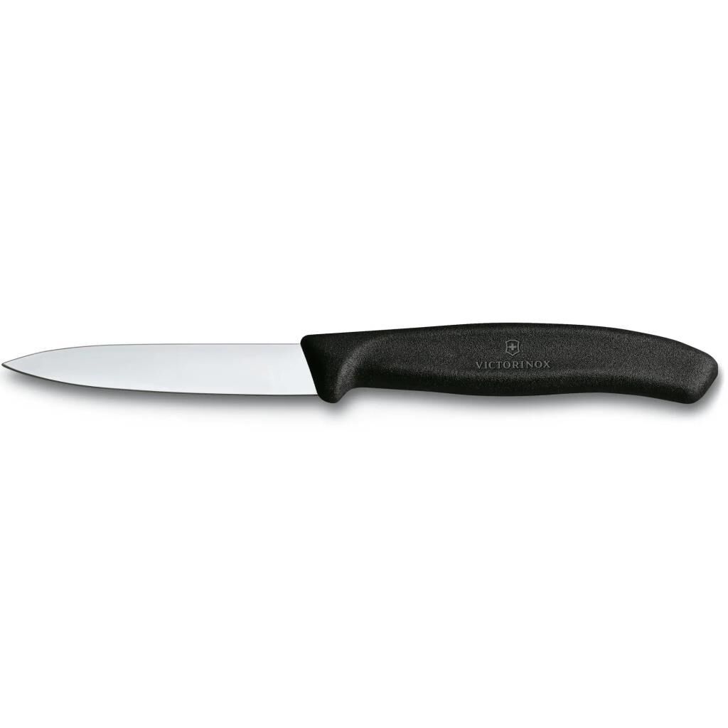 Victorinox 6.7603 SwissClassic 8cm Soyma Bıçağı - Siyah