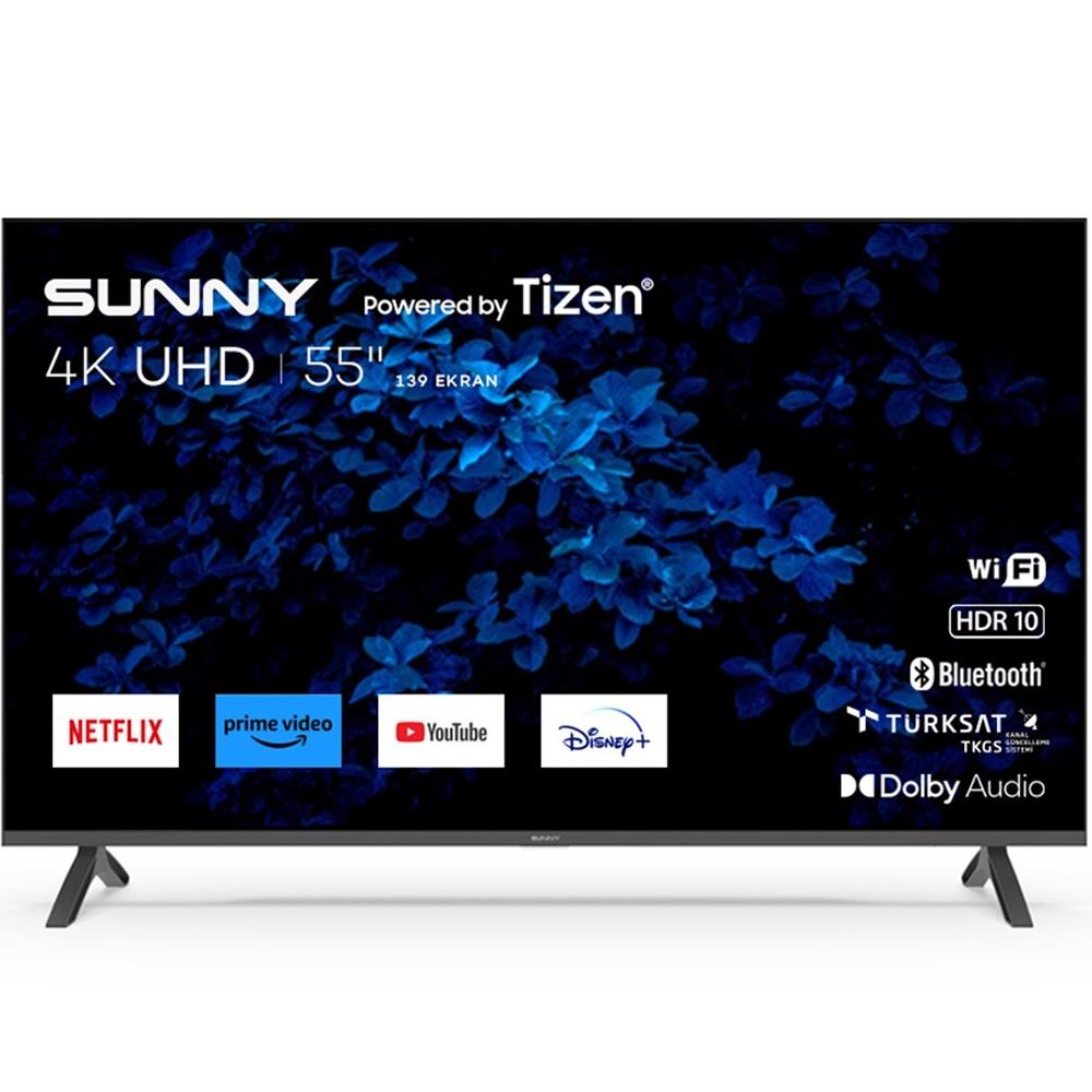 Sunny SN55FMN501 Frameless 55'' 139 Ekran 4K Tizen Smart Wifi Led TV