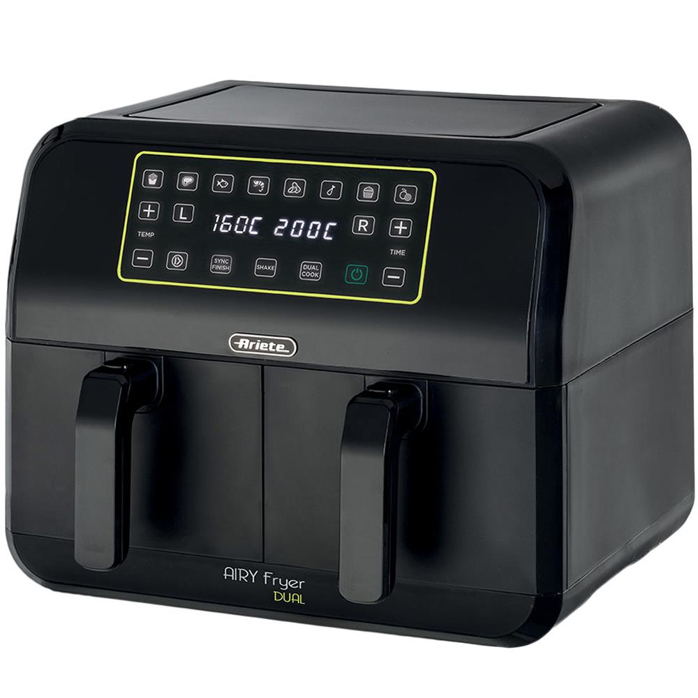 Ariete Airy Fryer Dual 8 Litre XXL Çift Hazneli 1700W Airfryer Sıcak Hava Fritözü