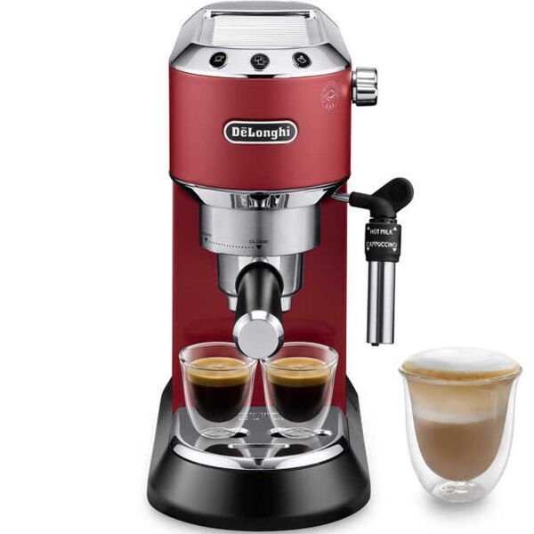 Delonghi Dedica EC685.R Manuel Espresso Makinesi - Kırmızı