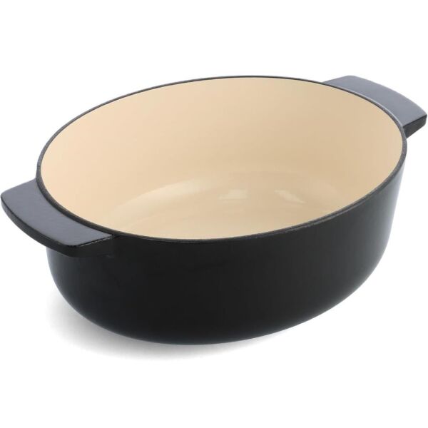 KitchenAid CC006064-001 5.6 Litre 30 cm. Oval Döküm Demir Tencere - Siyah