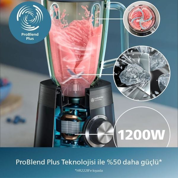 Philips HR3030/00 5000 Serisi 1200 W ProBlend Plus Smoothie Blender