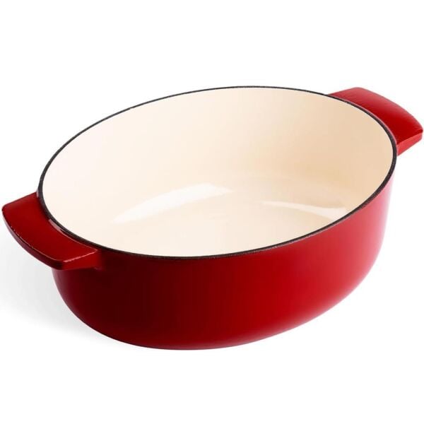 KitchenAid CC006063-001 5.6 Litre 30 cm. Oval Döküm Demir Tencere - Kırmızı