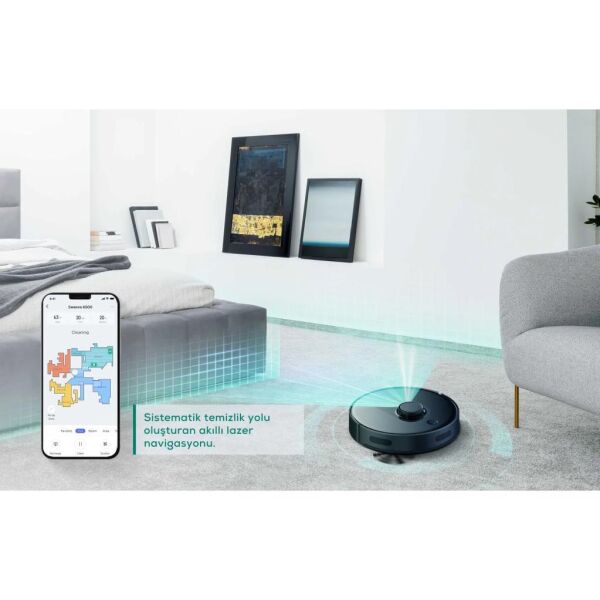 Tcl Sweeva 6000 Akıllı Robot Süpürge - Siyah