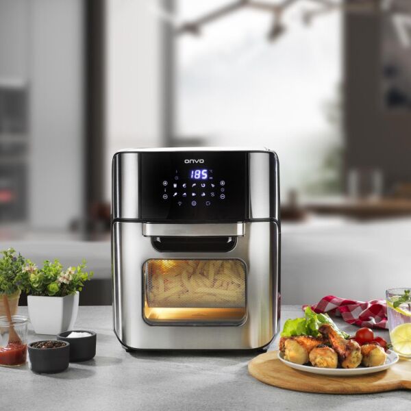 Onvo OVFRY09 Oven Airfryer 12 Litre Multifonksiyonel Sıcak Hava Fritözü & Fırın