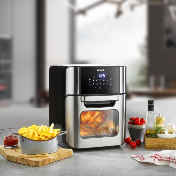 Onvo OVFRY09 Oven Airfryer 12 Litre Multifonksiyonel Sıcak Hava Fritözü & Fırın