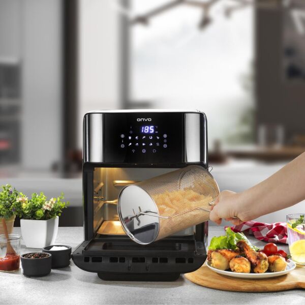 Onvo OVFRY09 Oven Airfryer 12 Litre Multifonksiyonel Sıcak Hava Fritözü & Fırın
