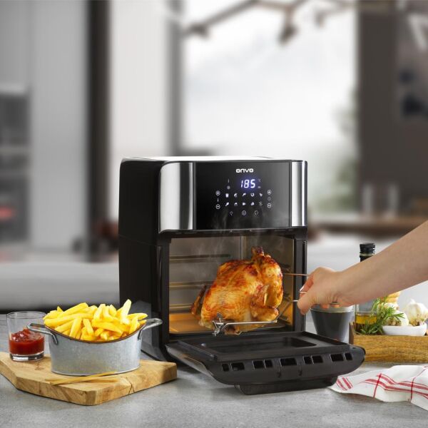 Onvo OVFRY09 Oven Airfryer 12 Litre Multifonksiyonel Sıcak Hava Fritözü & Fırın