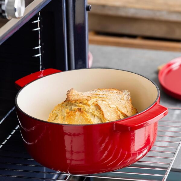 KitchenAid CC006060-001 5.2 Litre 26 cm. Döküm Demir Tencere - Kırmızı