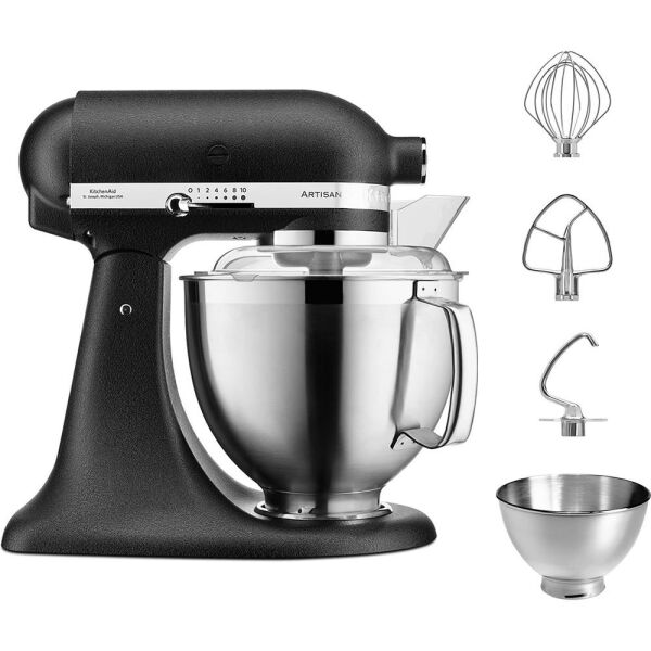 KitchenAid Artisan 5KSM185PSEBK Cast Iron 4.8 Litre Stand Mikser