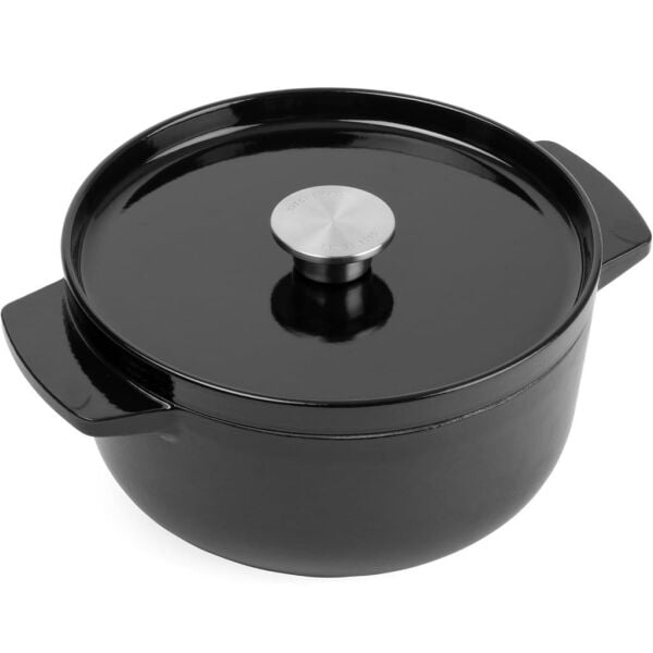 KitchenAid CC006058-001 3.3 Litre 22 cm. Döküm Demir Tencere - Siyah
