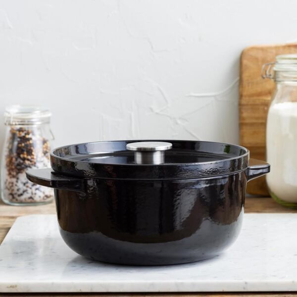 KitchenAid CC006058-001 3.3 Litre 22 cm. Döküm Demir Tencere - Siyah