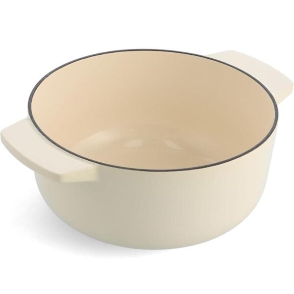KitchenAid CC006056-001 3.3 Litre 22 cm. Döküm Demir Tencere - Krem