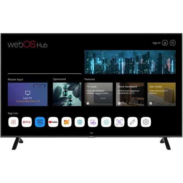 Sunny SN55FMN252 Frameless 55'' 139 Ekran 4K webOS 2.0 Smart Wifi Led TV