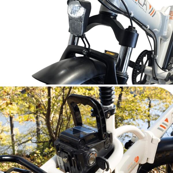 Ola Electrofold EFB2 Katlanabilir 20” Elektrikli Bisiklet - Beyaz