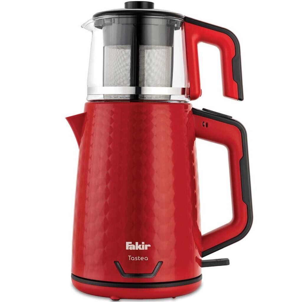 Fakir Tastea 1800 W Cam Demlikli Çay Makinesi - Kırmızı