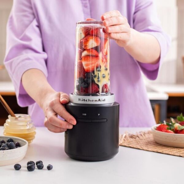 KitchenAid Go 5KSBR256BM Kablosuz Serisi Mini Blender - Batarya Dahil