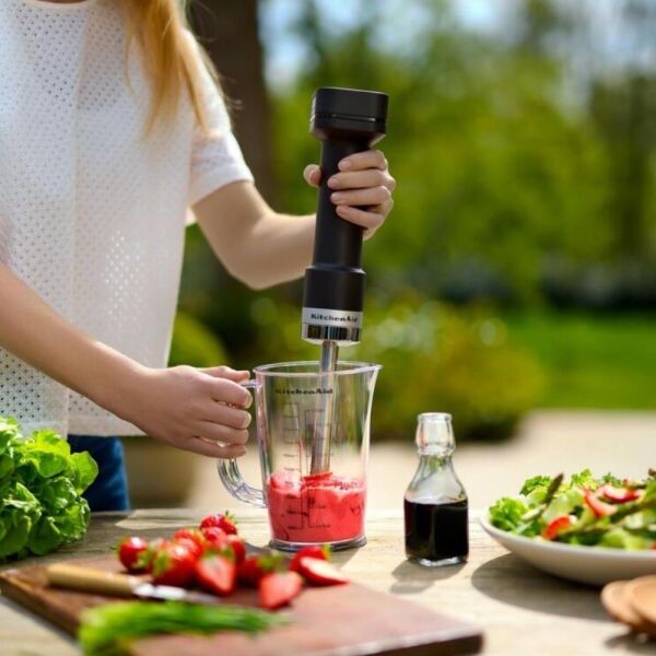 KitchenAid Go 5KHBRV05BM Kablosuz Serisi El Blender Seti - Batarya Hariç