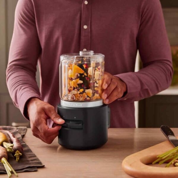 KitchenAid Go 5KFCR531BM Kablosuz Serisi Mini Mutfak Robotu - Batarya Dahil