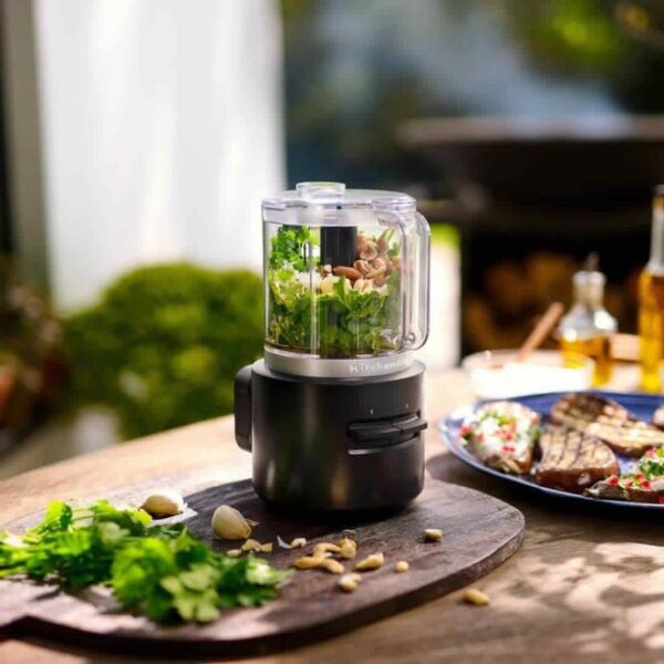 KitchenAid Go 5KFCR531BM Kablosuz Serisi Mini Mutfak Robotu - Batarya Dahil