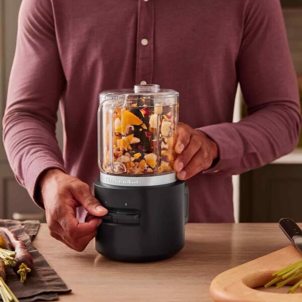 KitchenAid Go 5KFCR500BM Kablosuz Serisi Mini Mutfak Robotu - Batarya Hariç