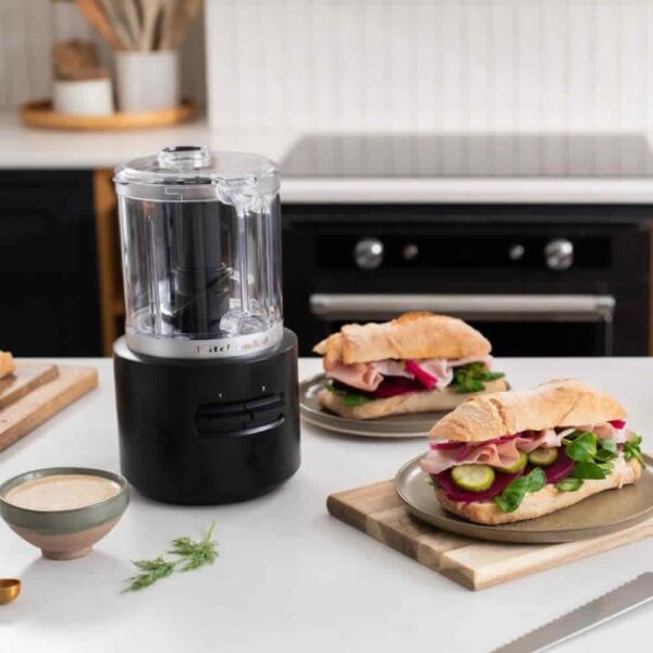 KitchenAid Go 5KFCR500BM Kablosuz Serisi Mini Mutfak Robotu - Batarya Hariç