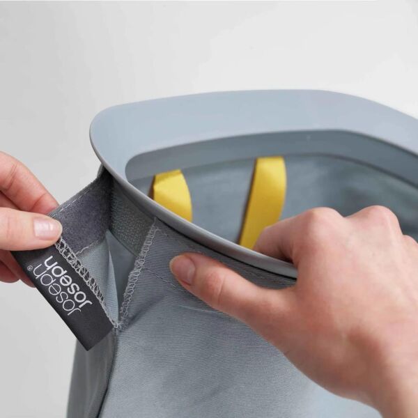 Joseph Joseph 50024 Tota Trio 90 Litre 3 Bölmeli Çamaşır Ayırma Sepeti - Gri