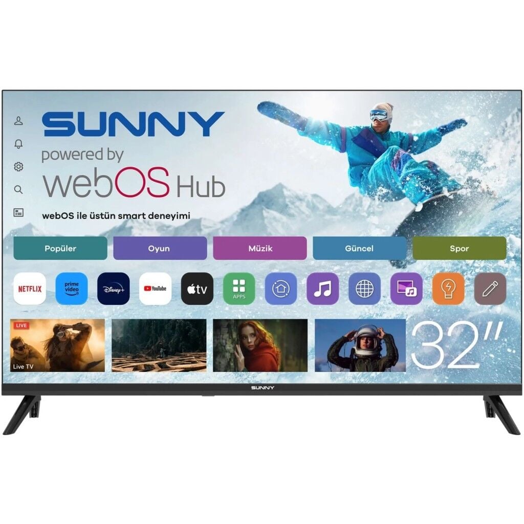 Sunny SN32HMLN 32'' 82 Ekran Hd Ready Smart webOS Led TV