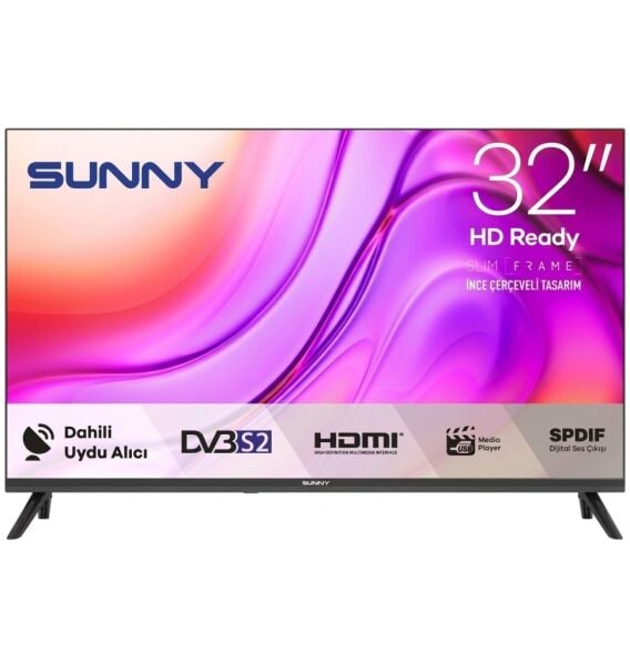 Sunny SN32HMLN 32'' 82 Ekran Hd Ready Uydulu Led TV