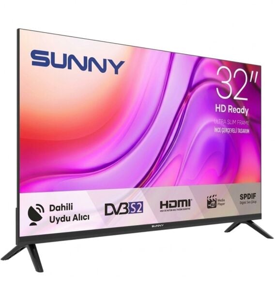 Sunny SN32HMLN 32'' 82 Ekran Hd Ready Uydulu Led TV