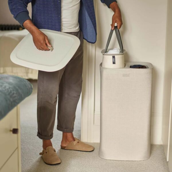 Joseph Joseph 50019 Tota 60 Litre Çamaşır Ayırma Sepeti - Ekru