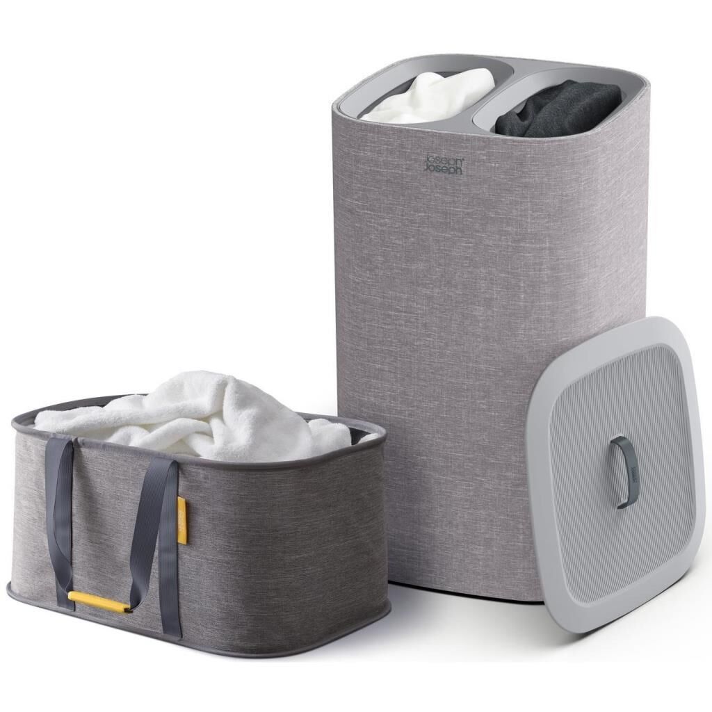 Joseph Joseph 50033 Tota 60 Litre Çamaşır Sepeti ve Torba Seti - Gri