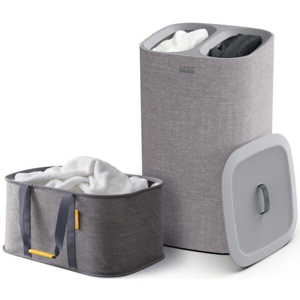 Joseph Joseph 50033 Tota 60 Litre Çamaşır Sepeti ve Torba Seti - Gri