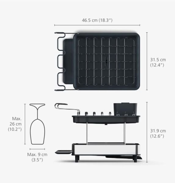Joseph Joseph 851647 Excel 2 Katlı Bulaşıklık - Paslanmaz Çelik