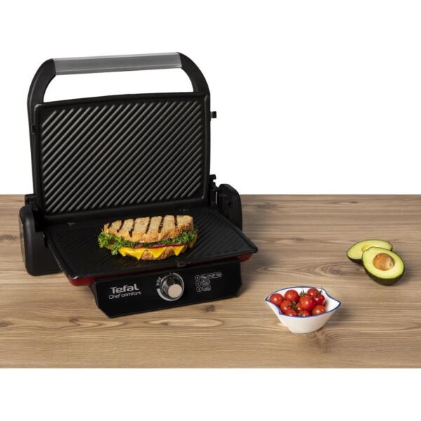 Tefal Chef Comfort 1800 W Tost ve Izgara Makinesi - Kırmızı