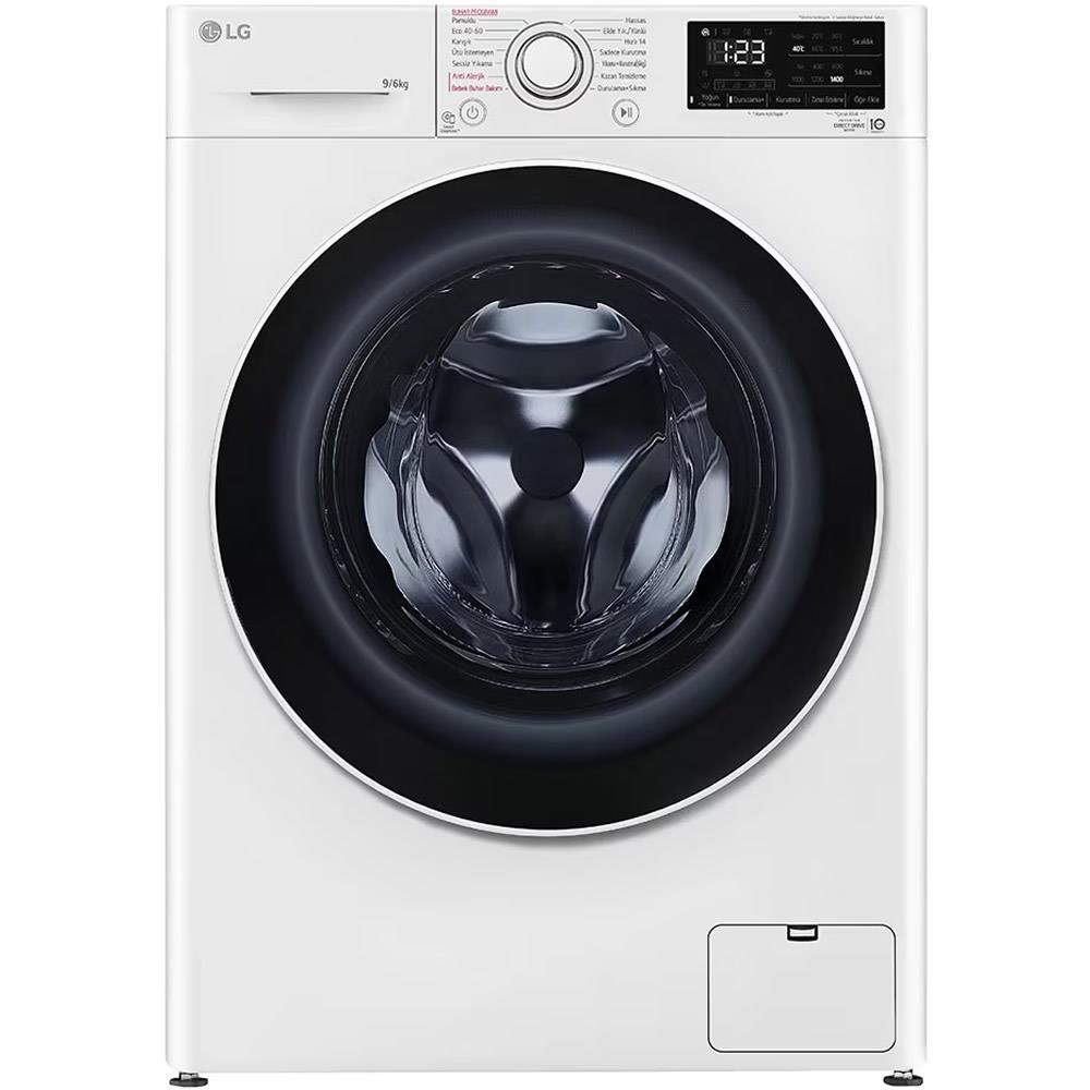 Lg F4V3VRW0WE 9/6 Kg. 1400 Devir Kurutmalı Çamaşır Makinesi