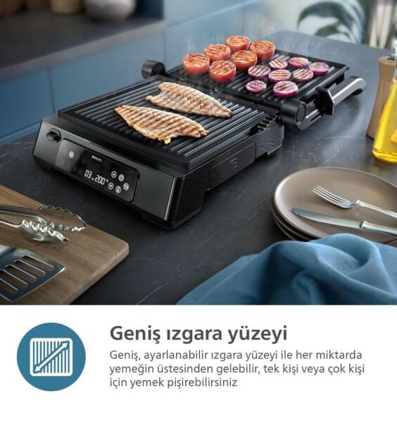 Philips HD6307/70 7000 Serisi Contact Grill 2200 W Izgara & Tost Makinesi