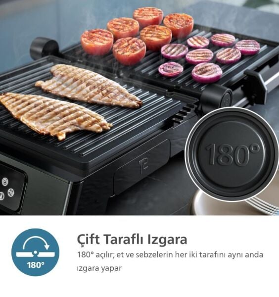 Philips HD6307/70 7000 Serisi Contact Grill 2200 W Izgara & Tost Makinesi
