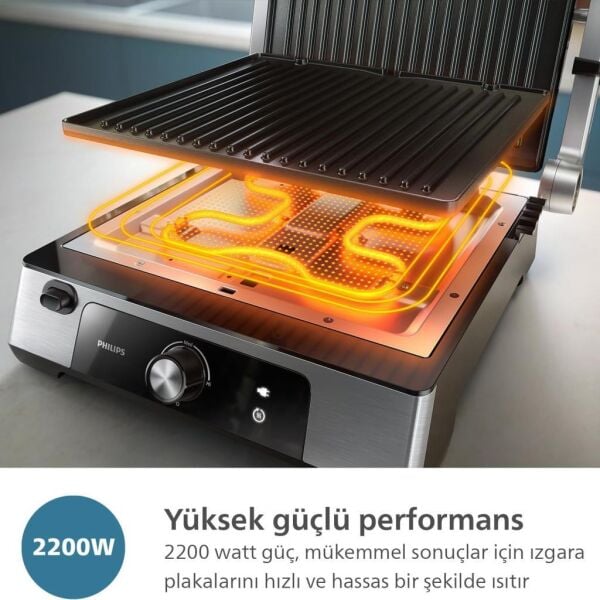 Philips HD6301/90 5000 Serisi Contact Grill 2200 W Izgara & Tost Makinesi