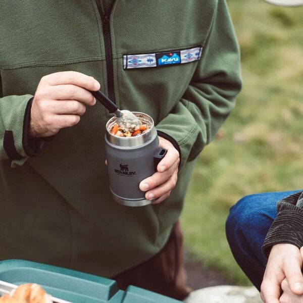 Stanley 10-09382-082 Klasik Kaşıklı 0,40 Litre Çelik Yemek Termosu - Siyah