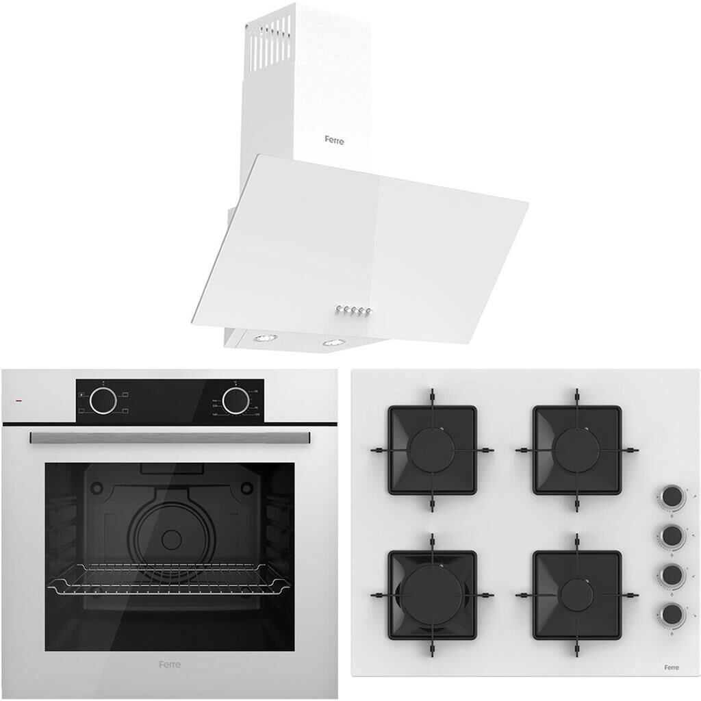 Ferre XE61CB-SS206-D087 Ankastre Set - Beyaz