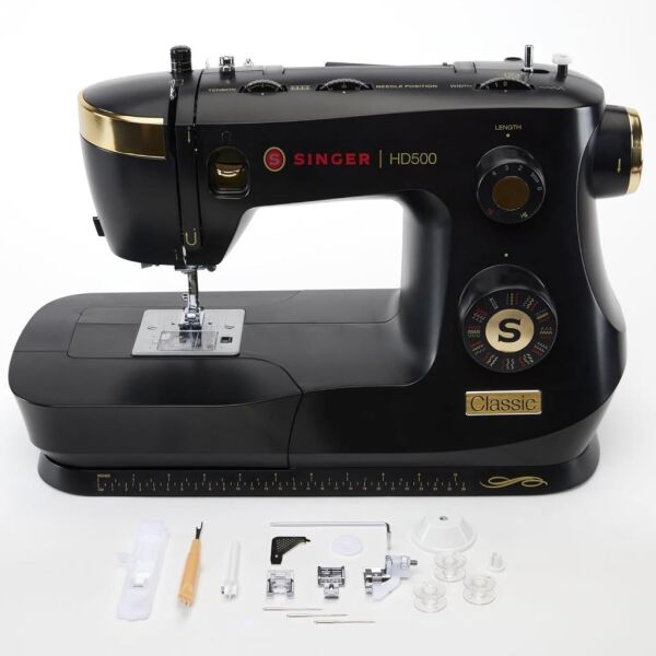 Singer HD500 Classic Gold Dikiş Makinesi - Siyah