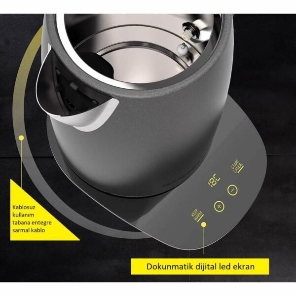 Carrera No 451 Dijital Isı Ayarlı 1.7 Litre 2200W Kettle