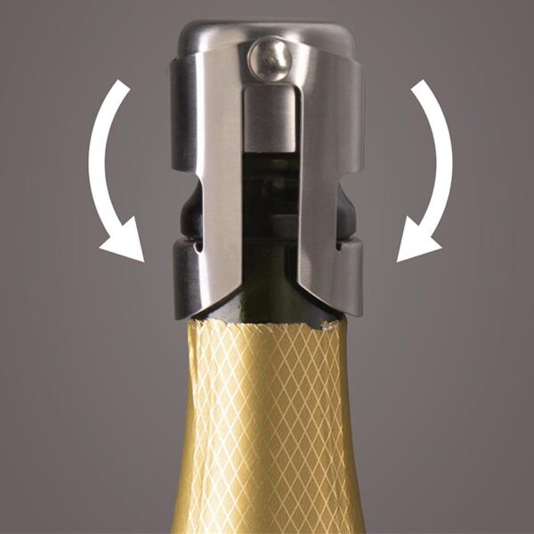 Vacu Vin 18813606 Paslanmaz Çelik Şampanya Şişe Kapağı