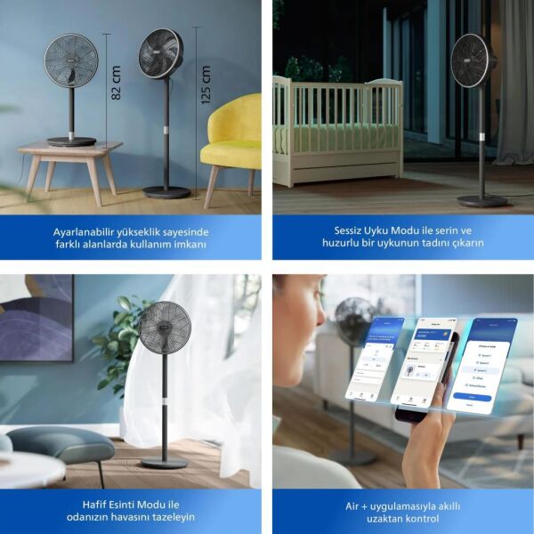 Philips CX3550/01 SilentWings Air+ 3000 Serisi 16'' 2in1 Ayaklı Vantilatör